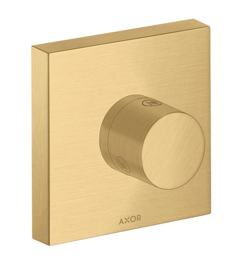 AXOR-HG-AXOR-ShowerSolutions-Ab-und-Umstellventil-Trio-Quattro-120-120-Unterputz-Brushed-Gold-Optic-10932250 gallery number 1